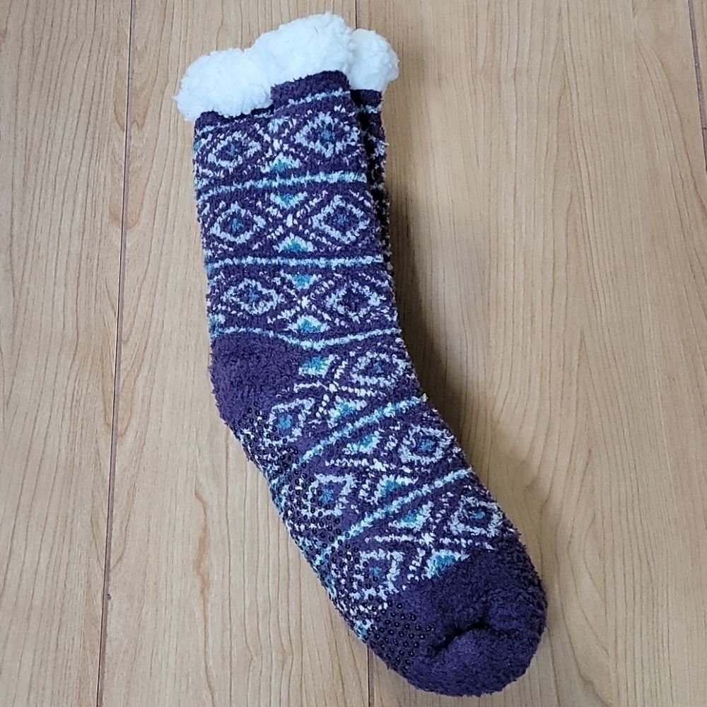 NWTâCUDDLâDUDSÂ SHERPA-LINEDâLOUNGEâSOCKS - Picture 5 of 5